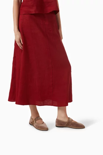 Sophie Buckled Ballet Flats in Velvet
