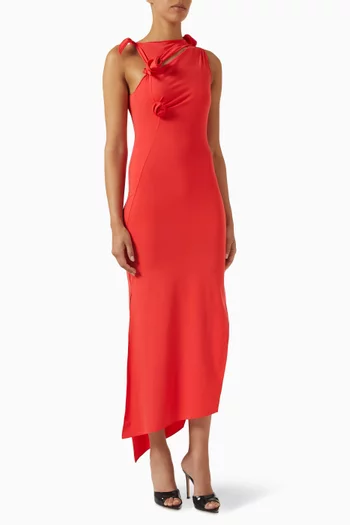 Floral Slit Midi Dress
