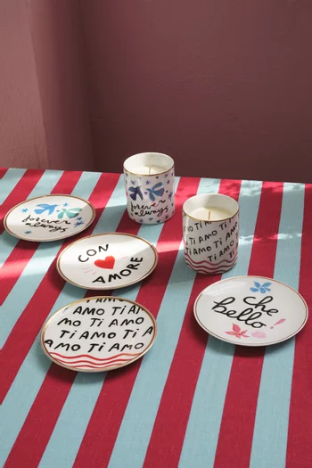 Che Bello Plate in Porcelain