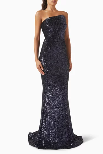 Sequin-embellished Mermaid Gown