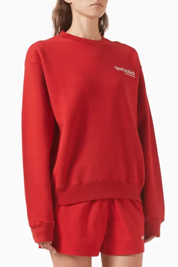 Modern Crewneck Sweatshirt in Cotton