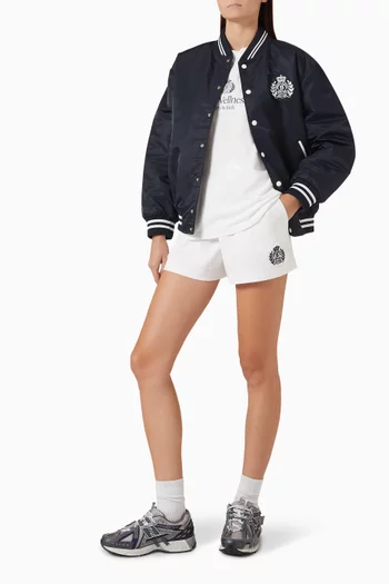 NY Crest Disco Shorts in Cotton Fleece