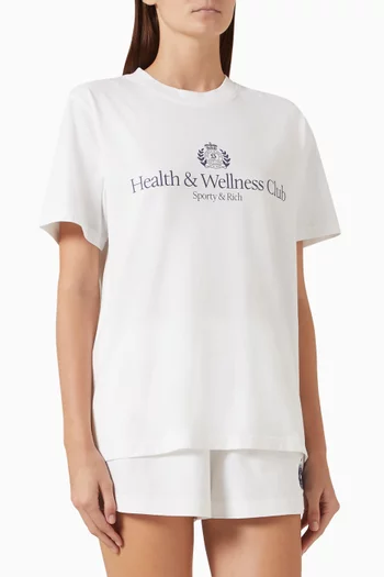 H&W Crest T-shirt in Cotton