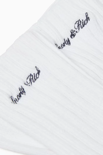 Signature Logo Socks in Cotton-knit