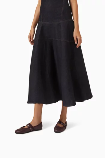 Ballet Twist Ballet Flats in Smooth Leather