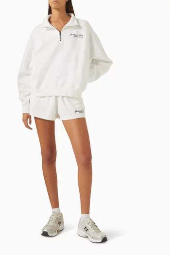 Syracuse Quarter-zip Sweatshirt in Cotton