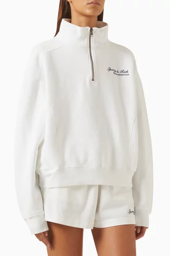 Syracuse Quarter-zip Sweatshirt in Cotton