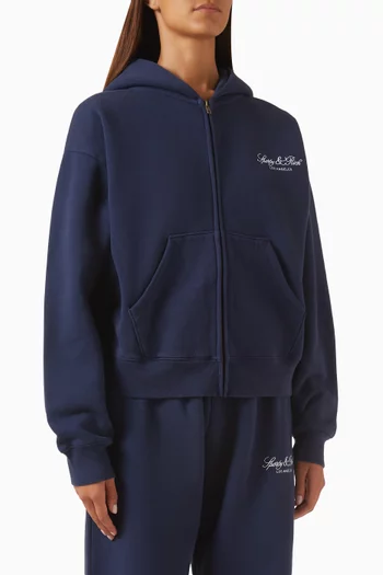 Vendome LA Embroidered Zip Hoodie