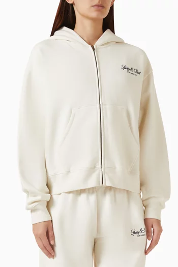 Vendome LA Embroidered Zip Hoodie