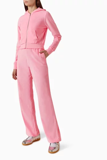 Logo Krystal Track Pants in Cotton