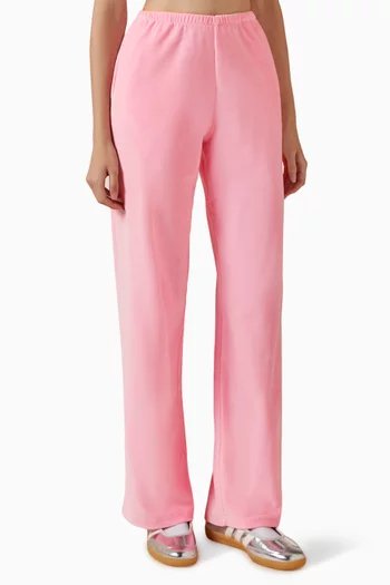 Logo Krystal Track Pants in Cotton