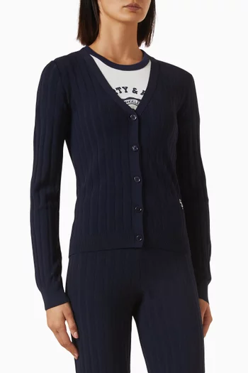 SRC Cardigan in Ribbed-knit