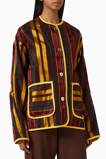Roman Brocade Jacket in Silk