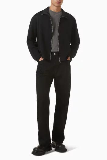 Shrunken Zip Sweatshirt in Organic Cotton