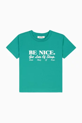 Be Nice Kids T-shirt in Cotton