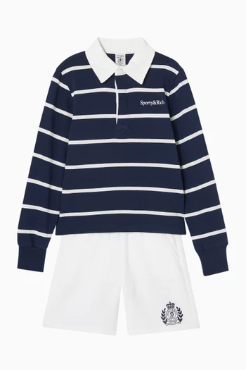 NY Crest Gym Shorts in Jersey