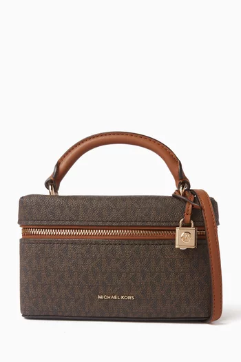 XS Jana Crossbody Bag in Signature Logo Canvas