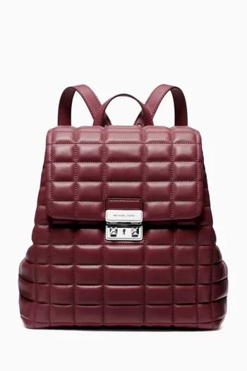 Tribeca Small Quilted Backpack in Leather