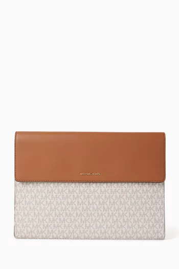 Jet Set Laptop Case in Logo Canvas