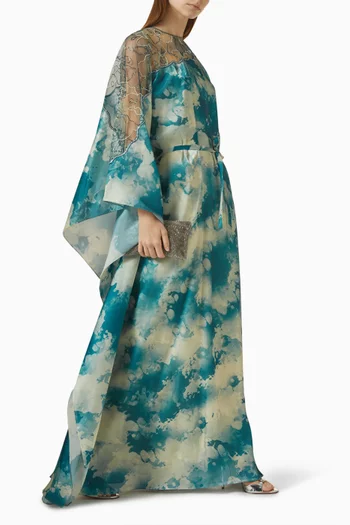 Mesh Printed Kaftan