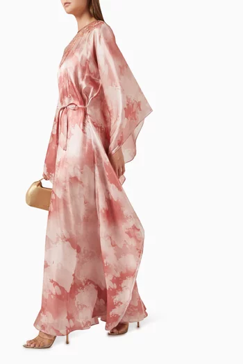 Mesh Printed Kaftan