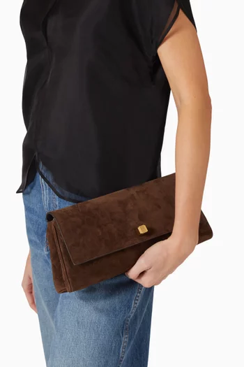 Audrey Clutch in Suede
