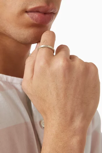 3g Ribbon Ring in Sterling Silver