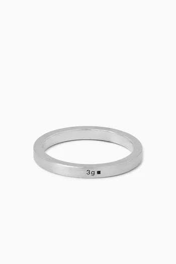 3g Ribbon Ring in Sterling Silver