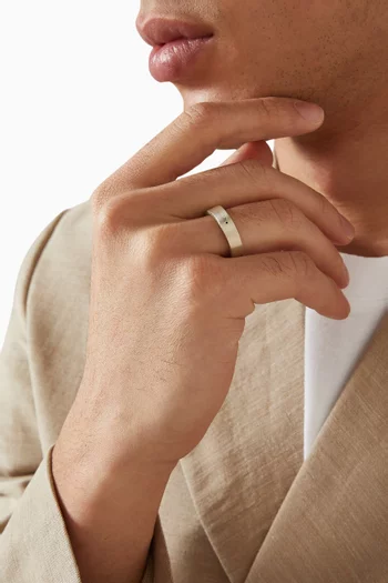 7g Ribbon Ring in Sterling Silver