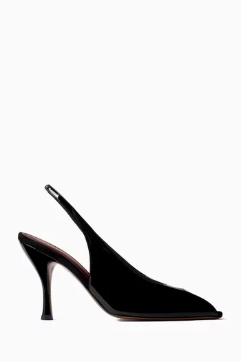 Hamal 85 Slingback Pumps in Leather
