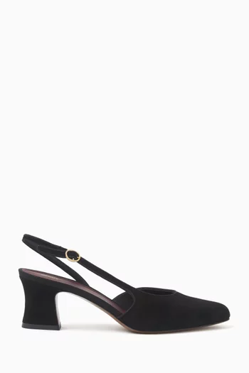 Gomeis 55 Slingback Pumps in Suede