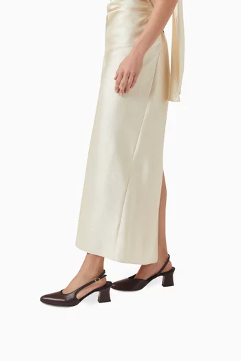 Gomeis 55 Slingback Pumps in Leather