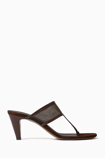 Vena 65 Thong Mules in Mesh
