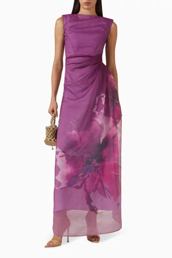 Verna Floral-print Maxi Dress