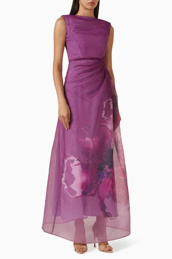 Verna Floral-print Maxi Dress