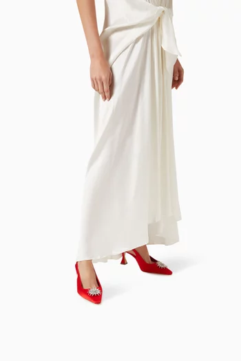 Ronconasli 70 Slingback Pumps in Satin