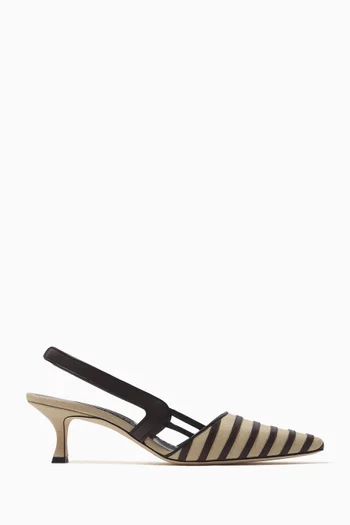 Pelas Slingback Pumps in Linen