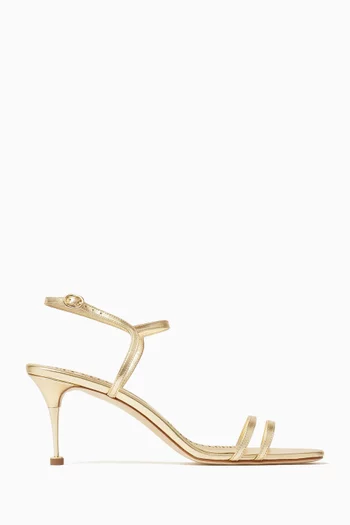 Ciagalo 70 Sandals in Laminated Leather