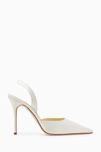 Borelapla 105 Slingback Pumps in Satin