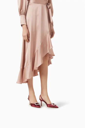 Mayjousli 70 Slingback Pumps in Satin