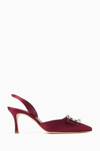 Mayjousli 70 Slingback Pumps in Satin