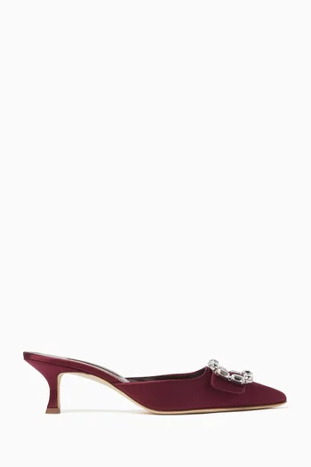 Mayjou 50 Mules in Satin