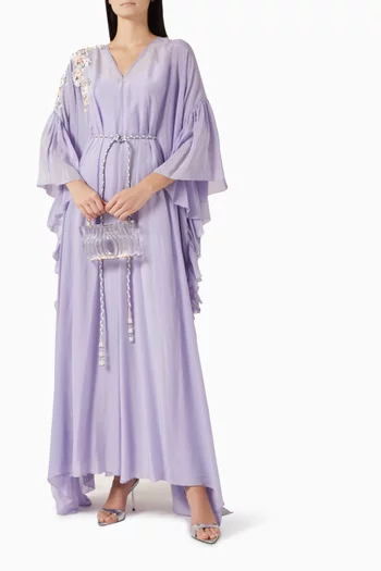 Floral-embellished Kaftan