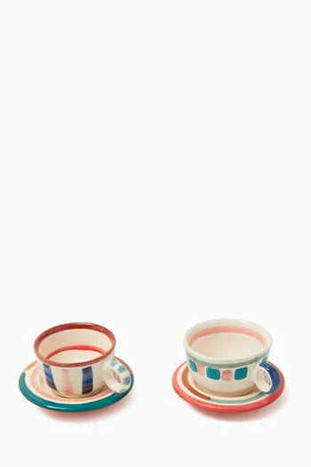 Coffee Cups in Ceramic, Set of 2