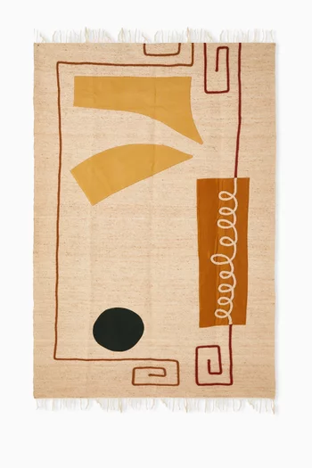 Maira Handwoven Blanket in Cotton-wool