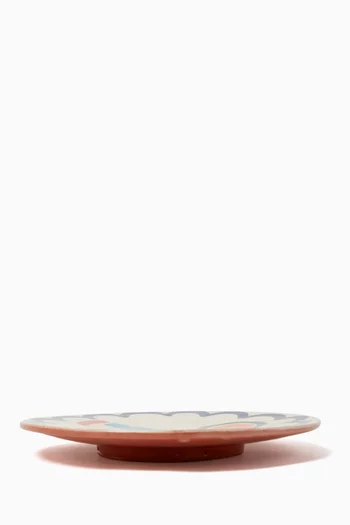 Small Visage Plates in Ceramic, Set of 4
