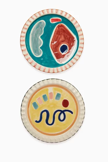 Mai Plates in Ceramic, Set of 2