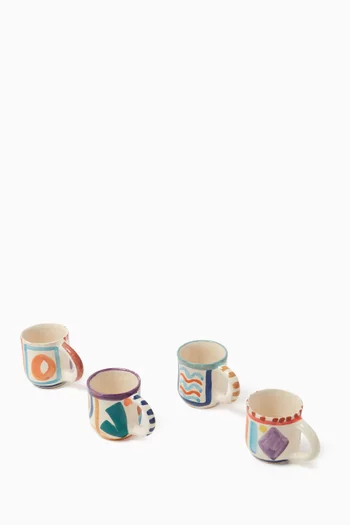 Espresso Cups in Ceramic, Set of 4