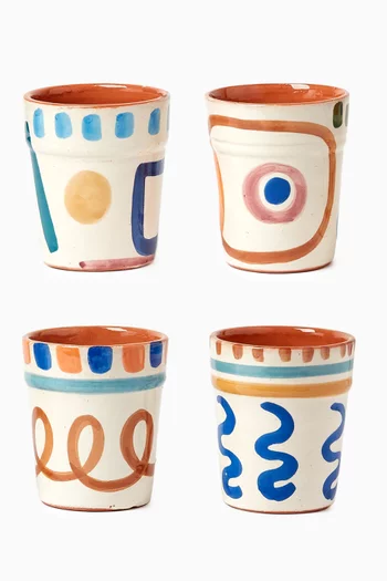 Mouja Cups in Ceramic, Set of 4