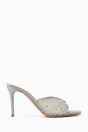 Astrid 85 Mules in Tulle